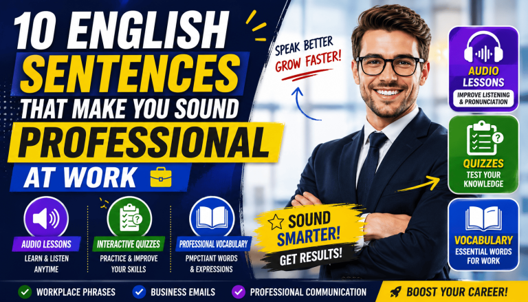 10 English Sentences That Make You Sound Professional at Work